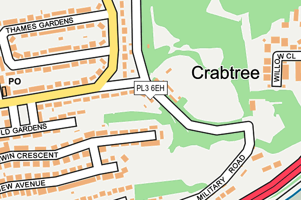 PL3 6EH map - OS OpenMap – Local (Ordnance Survey) PL3 6EH map - OS OpenMap – Local (Ordnance Survey)