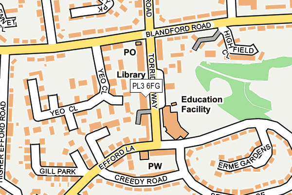 PL3 6FG map - OS OpenMap – Local (Ordnance Survey) PL3 6FG map - OS OpenMap – Local (Ordnance Survey)