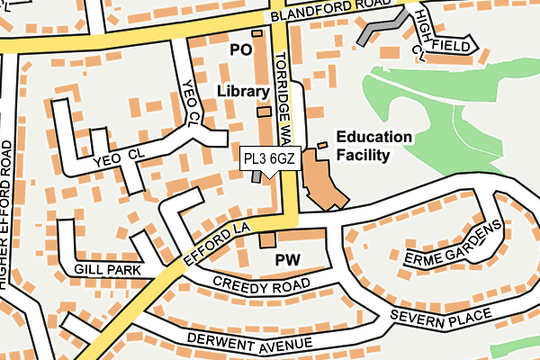 PL3 6GZ map - OS OpenMap – Local (Ordnance Survey) PL3 6GZ map - OS OpenMap – Local (Ordnance Survey)