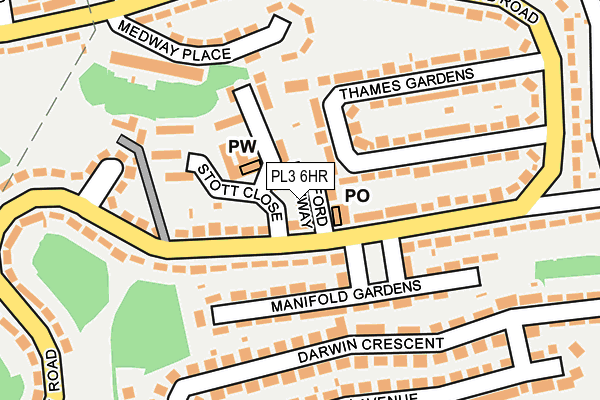 PL3 6HR map - OS OpenMap – Local (Ordnance Survey) PL3 6HR map - OS OpenMap – Local (Ordnance Survey)