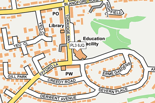 PL3 6JQ map - OS OpenMap – Local (Ordnance Survey) PL3 6JQ map - OS OpenMap – Local (Ordnance Survey)