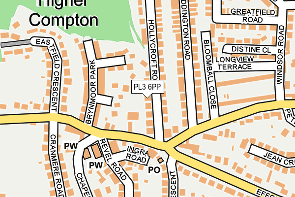 PL3 6PP map - OS OpenMap – Local (Ordnance Survey) PL3 6PP map - OS OpenMap – Local (Ordnance Survey)