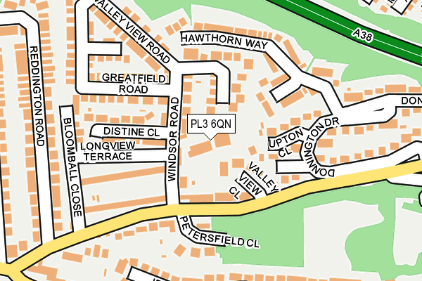 PL3 6QN map - OS OpenMap – Local (Ordnance Survey) PL3 6QN map - OS OpenMap – Local (Ordnance Survey)