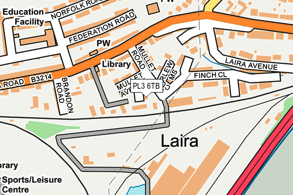 PL3 6TB map - OS OpenMap – Local (Ordnance Survey) PL3 6TB map - OS OpenMap – Local (Ordnance Survey)