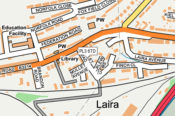 PL3 6TD map - OS OpenMap – Local (Ordnance Survey) PL3 6TD map - OS OpenMap – Local (Ordnance Survey)