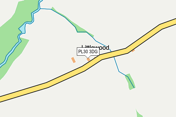 PL30 3DG map - OS OpenMap – Local (Ordnance Survey) PL30 3DG map - OS OpenMap – Local (Ordnance Survey)