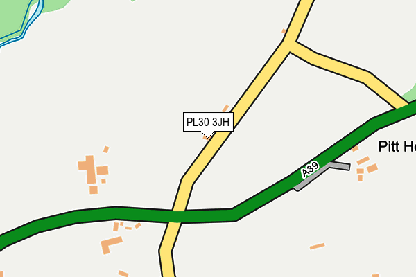 PL30 3JH map - OS OpenMap – Local (Ordnance Survey) PL30 3JH map - OS OpenMap – Local (Ordnance Survey)