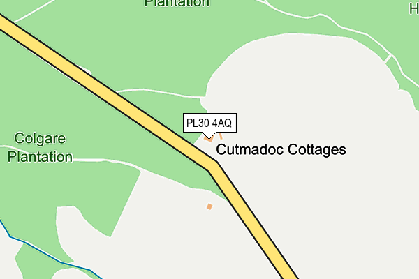 PL30 4AQ map - OS OpenMap – Local (Ordnance Survey) PL30 4AQ map - OS OpenMap – Local (Ordnance Survey)