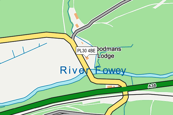 PL30 4BE map - OS OpenMap – Local (Ordnance Survey) PL30 4BE map - OS OpenMap – Local (Ordnance Survey)