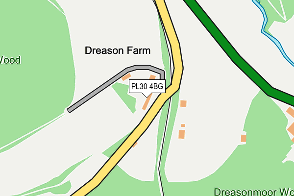 PL30 4BG map - OS OpenMap – Local (Ordnance Survey) PL30 4BG map - OS OpenMap – Local (Ordnance Survey)