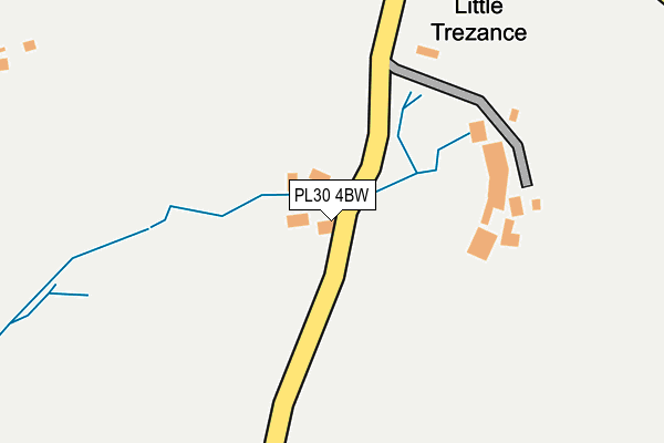 PL30 4BW map - OS OpenMap – Local (Ordnance Survey) PL30 4BW map - OS OpenMap – Local (Ordnance Survey)