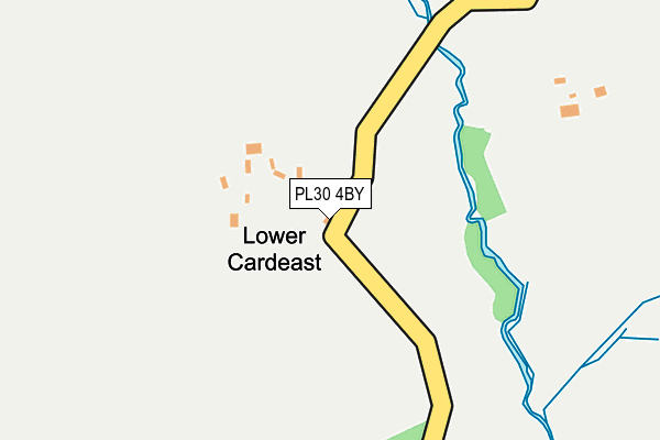 PL30 4BY map - OS OpenMap – Local (Ordnance Survey) PL30 4BY map - OS OpenMap – Local (Ordnance Survey)