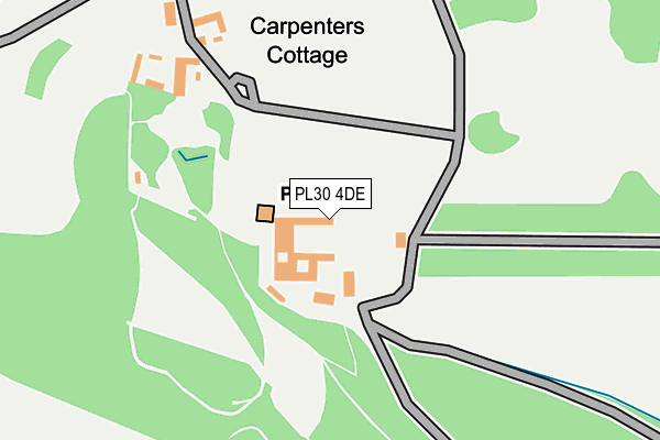 PL30 4DE map - OS OpenMap – Local (Ordnance Survey) PL30 4DE map - OS OpenMap – Local (Ordnance Survey)