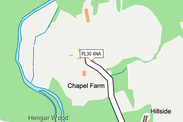 PL30 4NA map - OS OpenMap – Local (Ordnance Survey) PL30 4NA map - OS OpenMap – Local (Ordnance Survey)