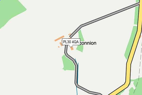 PL30 4QA map - OS OpenMap – Local (Ordnance Survey) PL30 4QA map - OS OpenMap – Local (Ordnance Survey)