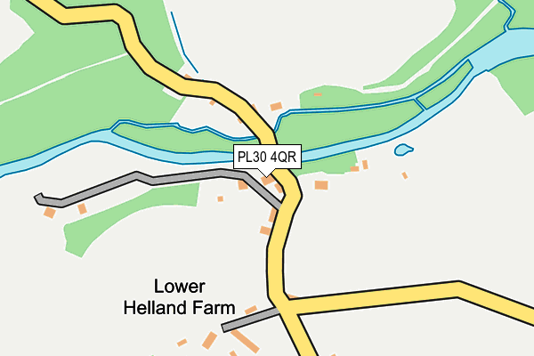 PL30 4QR map - OS OpenMap – Local (Ordnance Survey) PL30 4QR map - OS OpenMap – Local (Ordnance Survey)