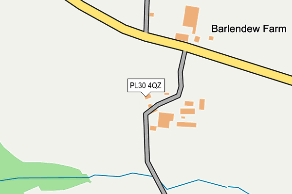 PL30 4QZ map - OS OpenMap – Local (Ordnance Survey) PL30 4QZ map - OS OpenMap – Local (Ordnance Survey)