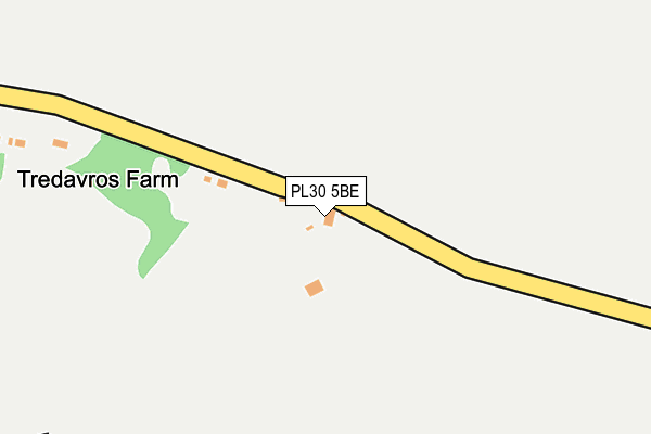 PL30 5BE map - OS OpenMap – Local (Ordnance Survey) PL30 5BE map - OS OpenMap – Local (Ordnance Survey)