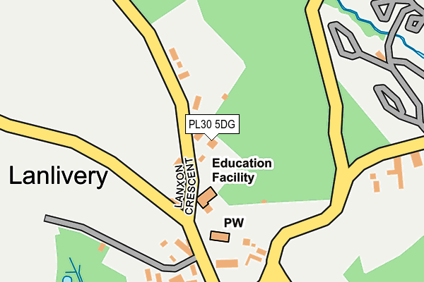 PL30 5DG map - OS OpenMap – Local (Ordnance Survey) PL30 5DG map - OS OpenMap – Local (Ordnance Survey)