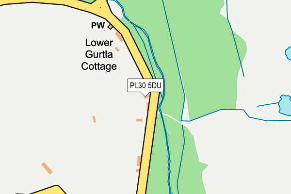 PL30 5DU map - OS OpenMap – Local (Ordnance Survey) PL30 5DU map - OS OpenMap – Local (Ordnance Survey)