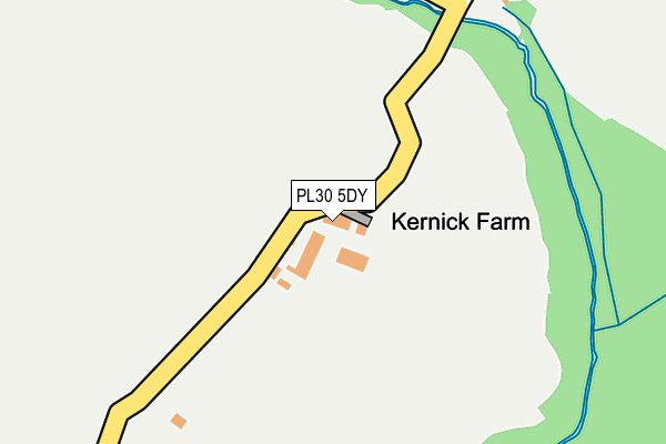 PL30 5DY map - OS OpenMap – Local (Ordnance Survey) PL30 5DY map - OS OpenMap – Local (Ordnance Survey)