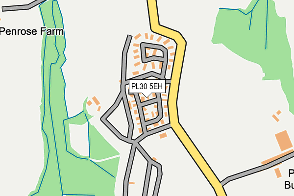 PL30 5EH map - OS OpenMap – Local (Ordnance Survey) PL30 5EH map - OS OpenMap – Local (Ordnance Survey)