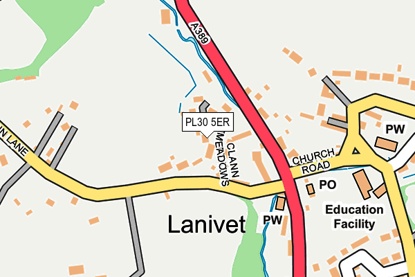 PL30 5ER map - OS OpenMap – Local (Ordnance Survey) PL30 5ER map - OS OpenMap – Local (Ordnance Survey)