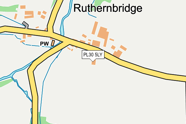 PL30 5LY map - OS OpenMap – Local (Ordnance Survey) PL30 5LY map - OS OpenMap – Local (Ordnance Survey)