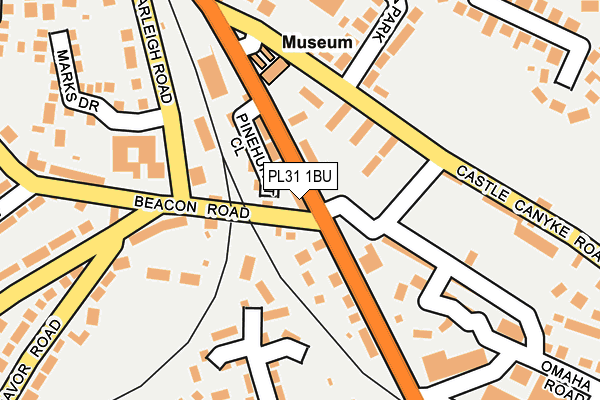 PL31 1BU map - OS OpenMap – Local (Ordnance Survey) PL31 1BU map - OS OpenMap – Local (Ordnance Survey)