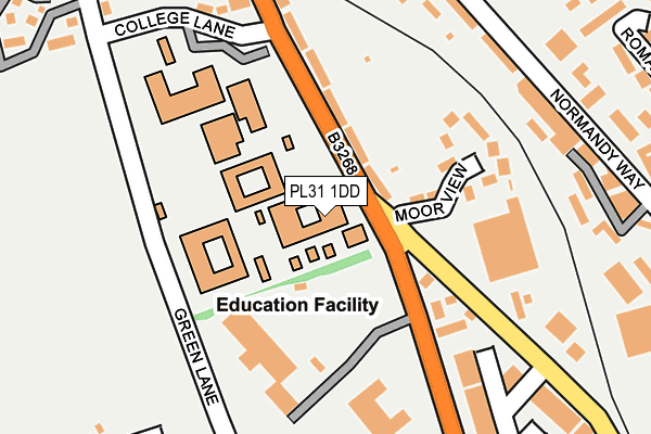 PL31 1DD map - OS OpenMap – Local (Ordnance Survey) PL31 1DD map - OS OpenMap – Local (Ordnance Survey)