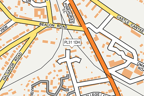 PL31 1DH map - OS OpenMap – Local (Ordnance Survey) PL31 1DH map - OS OpenMap – Local (Ordnance Survey)