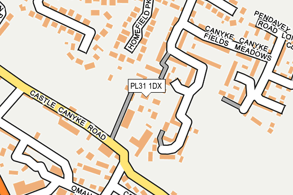 PL31 1DX map - OS OpenMap – Local (Ordnance Survey) PL31 1DX map - OS OpenMap – Local (Ordnance Survey)