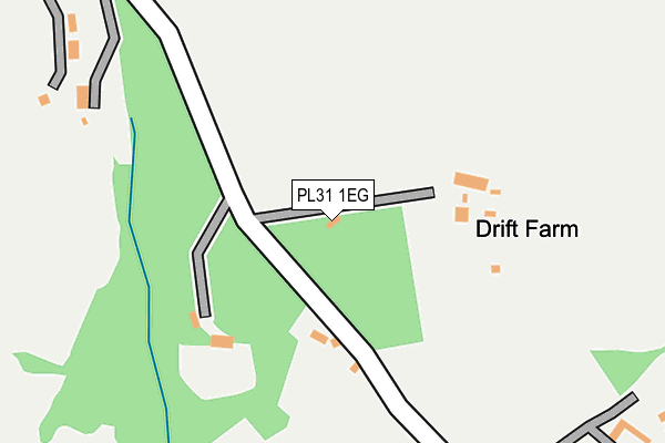 PL31 1EG map - OS OpenMap – Local (Ordnance Survey) PL31 1EG map - OS OpenMap – Local (Ordnance Survey)