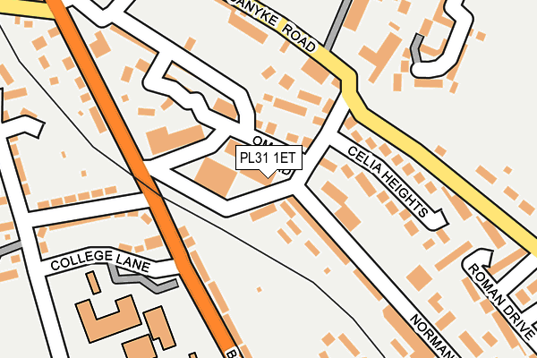 PL31 1ET map - OS OpenMap – Local (Ordnance Survey) PL31 1ET map - OS OpenMap – Local (Ordnance Survey)