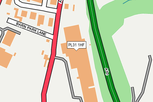 PL31 1HF map - OS OpenMap – Local (Ordnance Survey) PL31 1HF map - OS OpenMap – Local (Ordnance Survey)