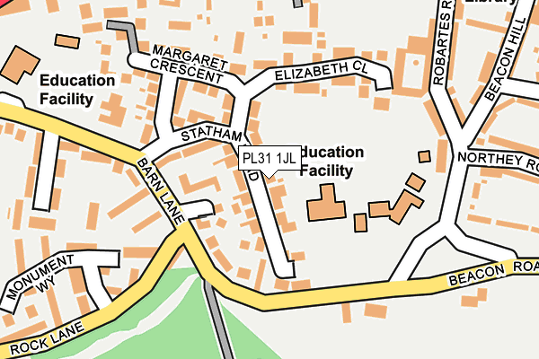 PL31 1JL map - OS OpenMap – Local (Ordnance Survey) PL31 1JL map - OS OpenMap – Local (Ordnance Survey)