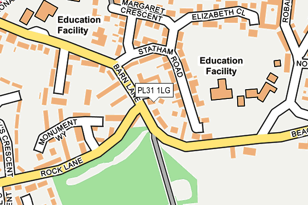 PL31 1LG map - OS OpenMap – Local (Ordnance Survey) PL31 1LG map - OS OpenMap – Local (Ordnance Survey)