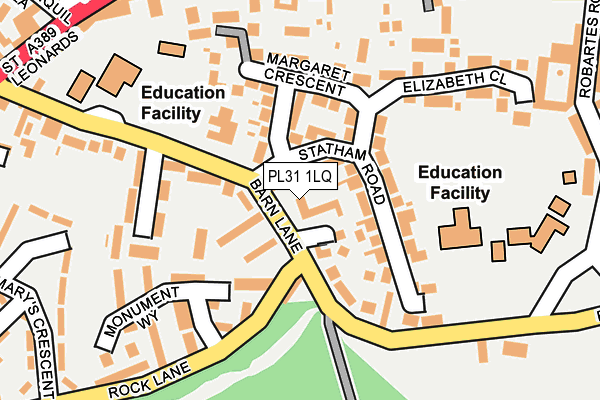 PL31 1LQ map - OS OpenMap – Local (Ordnance Survey) PL31 1LQ map - OS OpenMap – Local (Ordnance Survey)