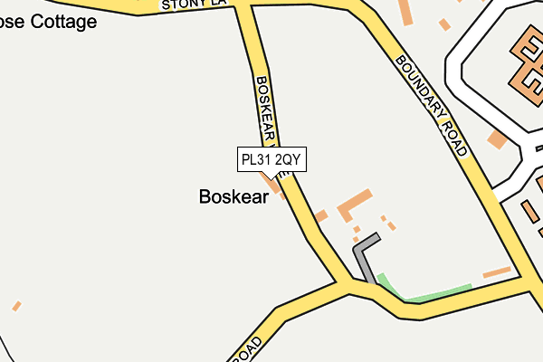 PL31 2QY map - OS OpenMap – Local (Ordnance Survey) PL31 2QY map - OS OpenMap – Local (Ordnance Survey)