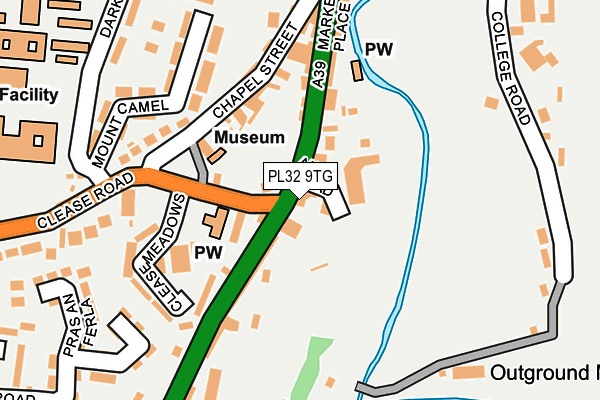 PL32 9TG map - OS OpenMap – Local (Ordnance Survey) PL32 9TG map - OS OpenMap – Local (Ordnance Survey)