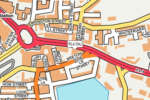 PL4 0AJ map - OS OpenMap – Local (Ordnance Survey) PL4 0AJ map - OS OpenMap – Local (Ordnance Survey)