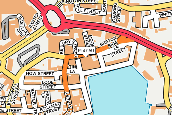 PL4 0AU map - OS OpenMap – Local (Ordnance Survey) PL4 0AU map - OS OpenMap – Local (Ordnance Survey)