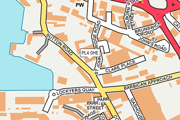 PL4 0HE map - OS OpenMap – Local (Ordnance Survey) PL4 0HE map - OS OpenMap – Local (Ordnance Survey)