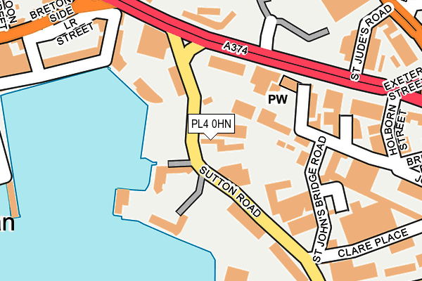 PL4 0HN map - OS OpenMap – Local (Ordnance Survey) PL4 0HN map - OS OpenMap – Local (Ordnance Survey)