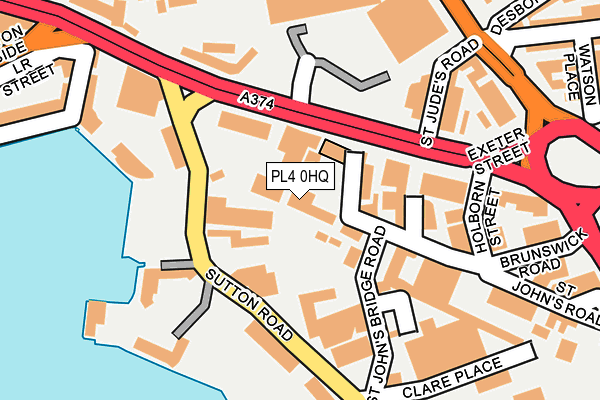 PL4 0HQ map - OS OpenMap – Local (Ordnance Survey) PL4 0HQ map - OS OpenMap – Local (Ordnance Survey)
