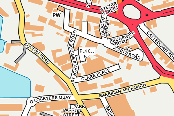 PL4 0JJ map - OS OpenMap – Local (Ordnance Survey) PL4 0JJ map - OS OpenMap – Local (Ordnance Survey)