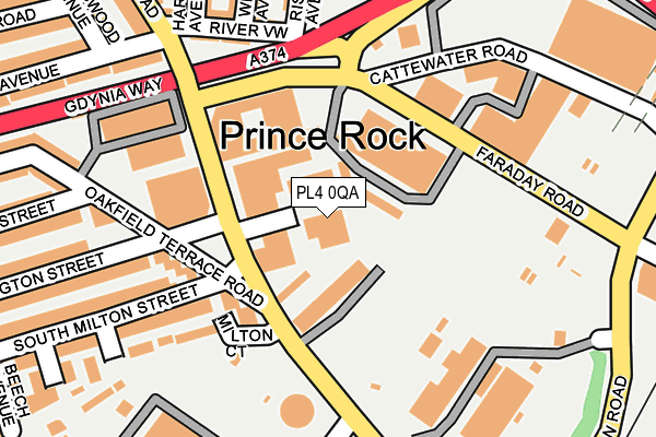PL4 0QA map - OS OpenMap – Local (Ordnance Survey) PL4 0QA map - OS OpenMap – Local (Ordnance Survey)