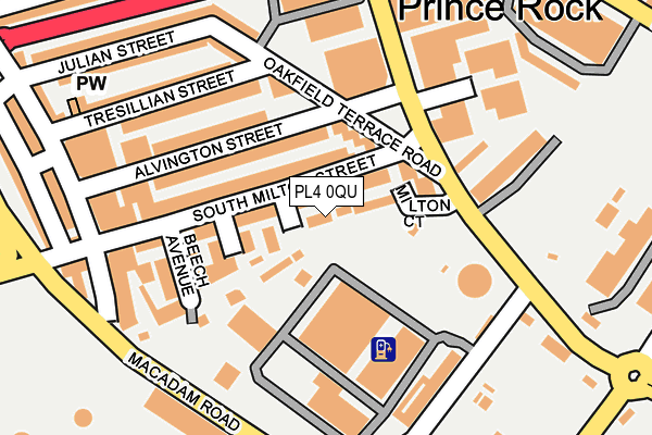 PL4 0QU map - OS OpenMap – Local (Ordnance Survey) PL4 0QU map - OS OpenMap – Local (Ordnance Survey)