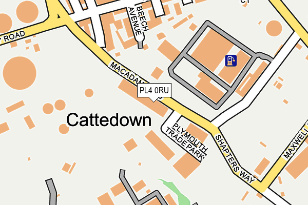PL4 0RU map - OS OpenMap – Local (Ordnance Survey) PL4 0RU map - OS OpenMap – Local (Ordnance Survey)