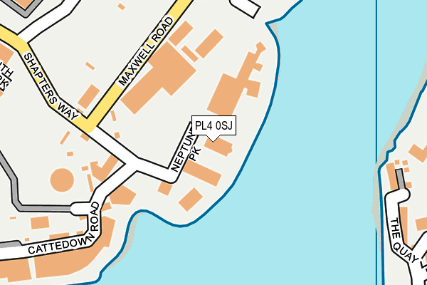 PL4 0SJ map - OS OpenMap – Local (Ordnance Survey) PL4 0SJ map - OS OpenMap – Local (Ordnance Survey)
